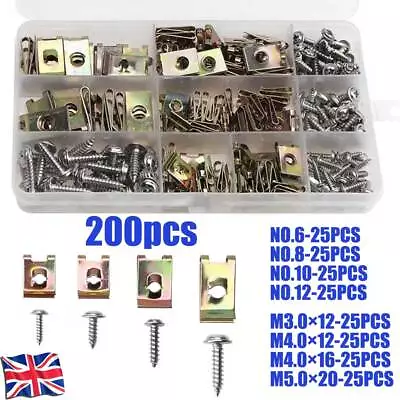 Spire Clips U Nuts Assorted Captive Speed Fasteners Flange Self Tapping Screws • £12.70