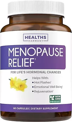 Menopause Relief (NON-GMO) Caps Hormone Support For Hot Flashes & Night Sweats • $19.97