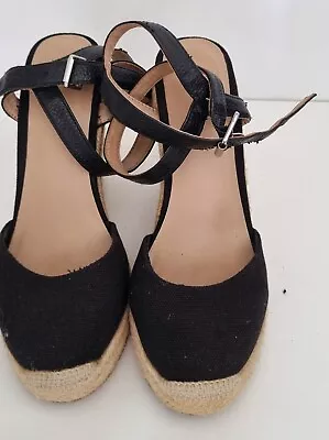 NINE WEST Women's Shoes Black Size EU38.5 AU 7.5 Closed Toe High Heels Platform • $20