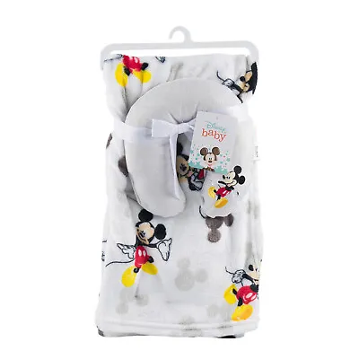 Disney Baby Mickey Mouse Blanket And Headrest Set • $19.99