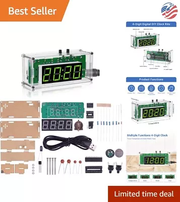 4-Digit Digital Clock Kit - DIY Electronics Kit For College High School Learning • $28.99