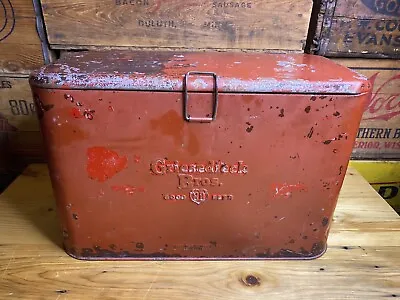 1950's Griesedieck Bros. Beer All Metal Cooler - Progress Refrigerator - Worn • $109.96