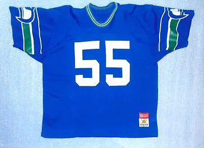 Vintage Macgregor Sand Knit Seattle Seahawks #55 Brian Bosworth Jersey Size XL • $100