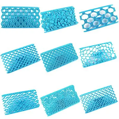 £3.99 • Buy Cake Embossing Plastic Stencil Moulds -  Pastry Cutter Tools Fondant Deboss