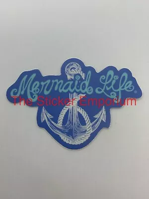 Mermaid Anchor Ocean Beach Nautical Sticker ~ Water Bottle Laptop Tumbler Decal • $5.95