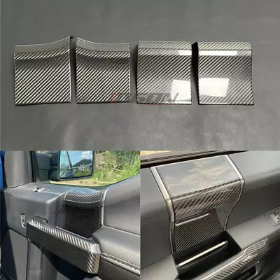 4pc Car Interior Door Handle Panel Trim For Ford F150 F350 2015-2020 Real Carbon • $192.20