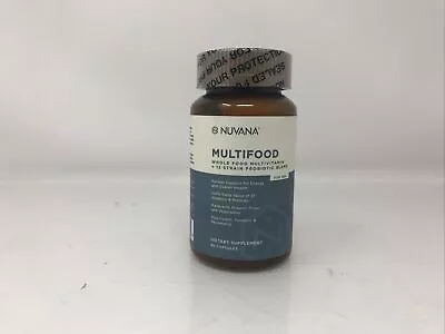 Nuvana Multifood Whole Food Multivitamin W/ Probiotics For Men 90 Caps Exp 06/24 • $17.49