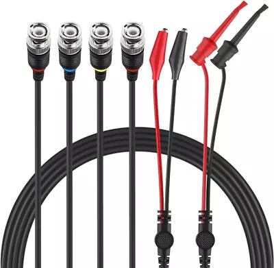 Micsoa BNC Test Leads Set Oscilloscope Probes BNC To Alligator Clips BNC To To • $23.68