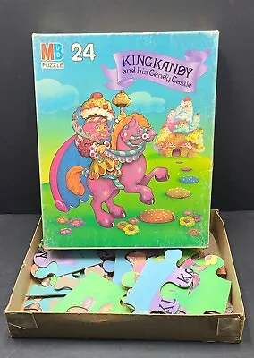 Vintage 1984 Candy Land  KingKandy  24 Piece Milton Bradley  Jigsaw Puzzle 15x12 • $9.99