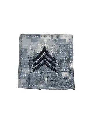 US Army ACU Rank E-5 Sergeant Patch W/ Hook Fastener Uniform Ready Made In USA • $2.99