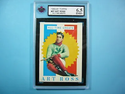 1960/61 Topps Nhl Hockey Card #27 Art Ross Atg Ksa 6.5 Exnm+ Sharp!! 60/61 Topps • $179.99