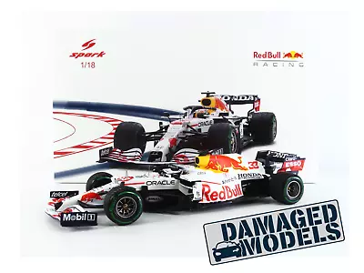 DAMAGED MODEL FD299 -SPARK 1/18 - RED BULL RB16B Honda - GP Turquie 2021- 18S605 • $134.95