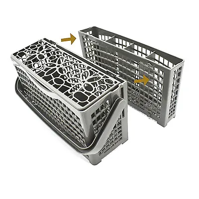 2 In 1 Dishwasher Cutlery Basket For Haier HDW9-TFE3 SS HDW13G1X Large & Small • $21.49