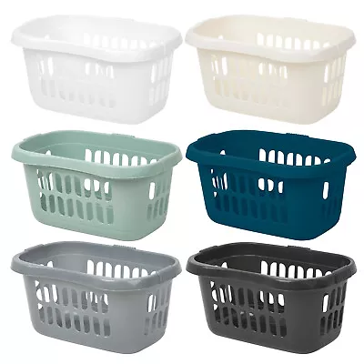 Large 60 Litres Hipster Laundry Basket Washing Clothes Storage Carrier Linen UK • £9.99