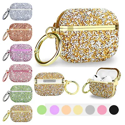 $10.55 • Buy For Apple Airpods 1st 2nd 3rd Gen Pro Luxury Bling Glitter Keychain Case Cover