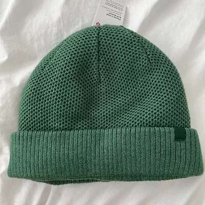 Lululemon Fleece Lined Knit Beanie NWT Heathered Everglade Green EVGH Sherpa • $55