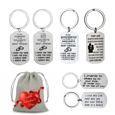 Funny Valentines Gift For Him Her Man Woman Wife Husband Boyfriend Love Keyring • £3.99