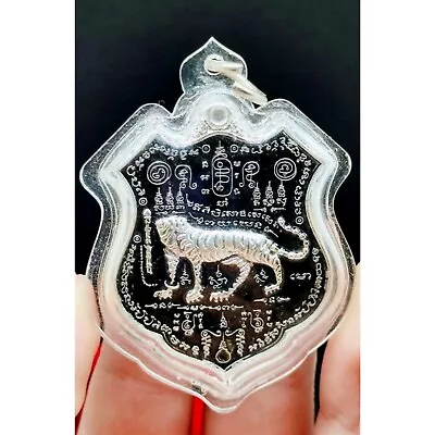 $32.50 • Buy Headless Tiger Roon Nueng Thai Amulet Talisman Copper Silver Waterproof Case