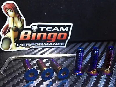 Titanium Burnt Steering Wheel Boss Kit Screws Universal Fit Nardi NRG Bell MOMO • $15.99