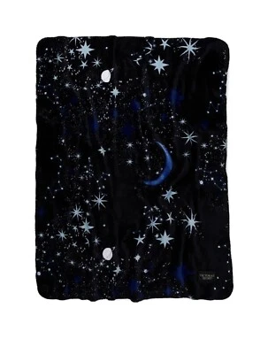 $29.99 • Buy New ❤️Victoria’s Secret Mystical Galaxy Stars Fleece To Sherpa Throw Blanket❤️