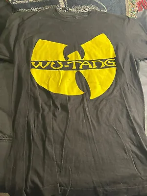 WU TANG CLAN   Official Band T Shirt Med ODB RZA Rap NYC Yellow Logo • £8.69