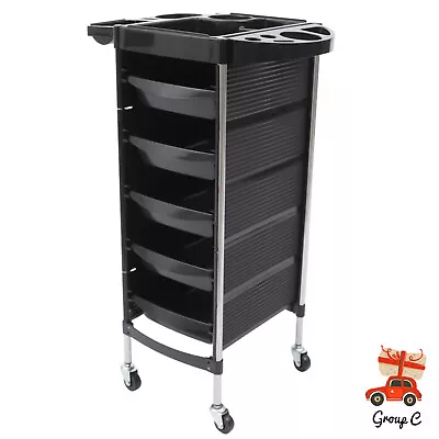 5 Tier Salon Trolley Beauty Spa Hair Coloring Hairdressing Rolling Storage Cart • $71