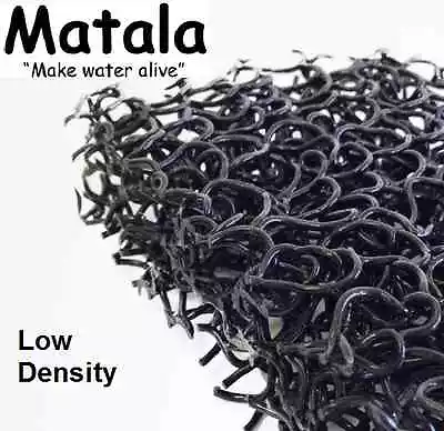 Black Matala 1/2 Sheet Pond Filter Mat - 24 X39  - Low Density Media -debris-koi • $56.95
