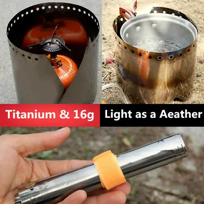 Ultra Light Titanium Outdoor Camping Stove Windshield Screen For Outdoor Cooking • $24.79