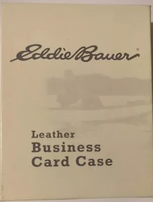 Eddie Bauer Leather Collection Double Zip Wallet Card Cash Coin ID Black NEW F/s • $21.95