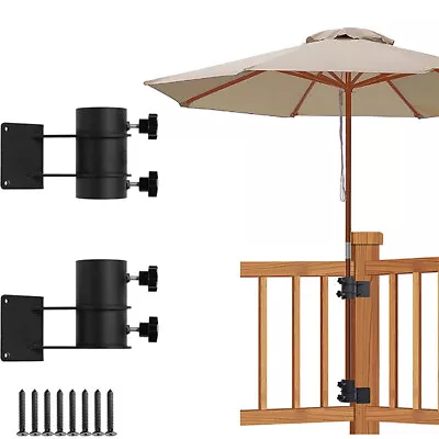 Outdoor Umbrella Parasol Base Stand Bracket Clip Holder Garden Patio Sunshade • $73.69