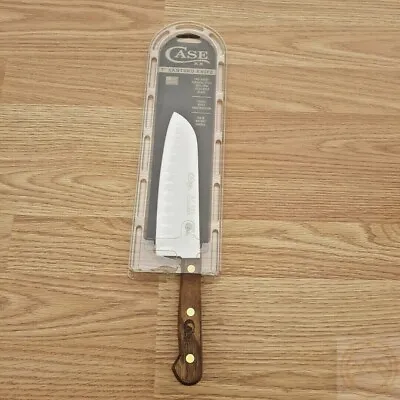 $53.99 • Buy Case XX Kitchen Santoku Knife 7  Stainless Steel Full Tang Blade Walnut Handle