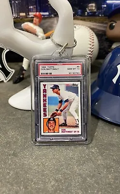 1984 Don Mattingly - TOPPS Mini Slab - PSA LIMITED 1st Rookie KEY RING • $15