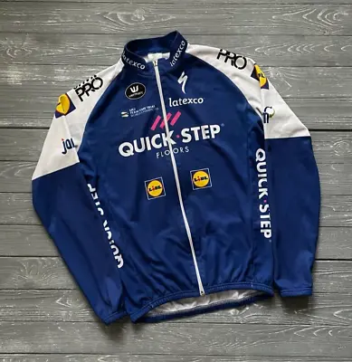 Vintage Vermarc Sport Quick Step Cycling Jersey Size L Long Sleeve • $40