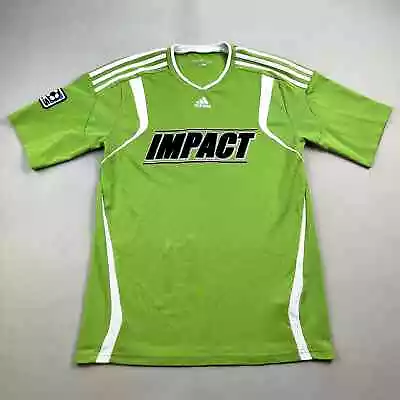 Montreal Impact Soccer Jersey Mens Medium Green Adidas MLS Climacool 2011 Season • $23.99