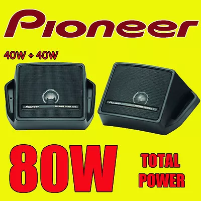 Pioneer 80w Total Box Type Shelf Rear Deck Car/van/caravan/boat/pod Speakers New • £29.99