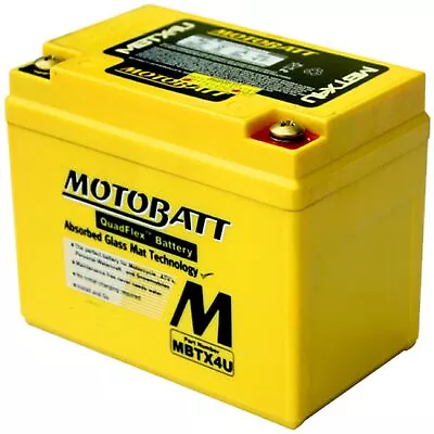 Motobatt Battery For Kawasaki KL250-D KLR 250cc 85-05 YB4L-A YB4L-B YT4L-BS • $44.07