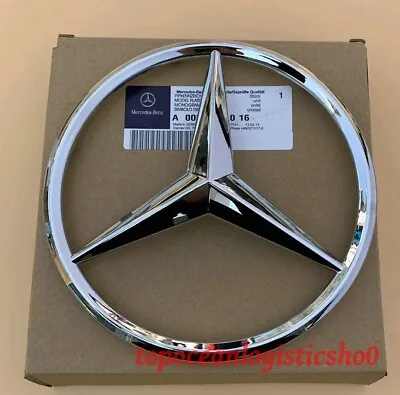 $43.99 • Buy FRONT GRILLE CHROME STAR BADGE EMBLEMS For MERCEDES BENZ A0008171016