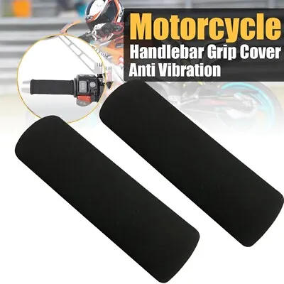 2PCS Motorcycle -on Foam Anti Vibration Comfort Handlebar Grip Cover • $6.21