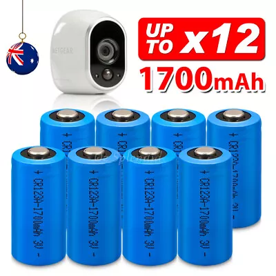 4-12X NEW 3V CR123A CR17345 Lithium Battery CR123 DL123A EL123A For Arlo Camera • $8.75