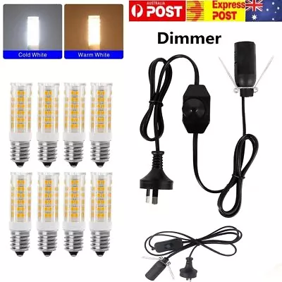 Salt Lamp Power Cord Cable E14 LED Corn Bulbs Dimmer +ON/OFF Button Switch Lamp • $24.99