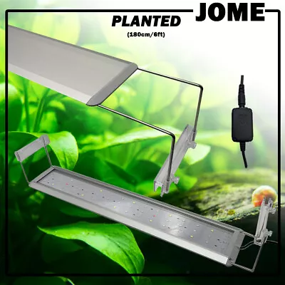 JOME Aquarium LED Light Aquatic Plant Full Spectrum Lighting 6ft 180cm 72w • $230.90