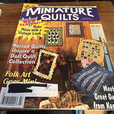 Miniature Quilts Vintage Magazines 1999 30+ Patterns Designs Back Issues #40 • $9.90