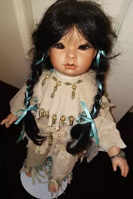 Val Shelton Little Fawn Heirloom Quality Collector Native American Doll 1991 • $75