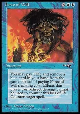 Magic MTG Alliances Force Of Will - HEAVILY PLAYED (HP) • $62.95