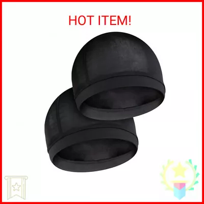 Molain 2Pcs Wave Cap For Men Silky Stocking Caps For 360 540 720 Waves Satin Sil • $8.81