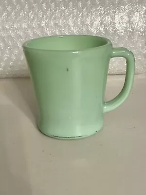 Vintage Fire King Jadeite D Handle Coffee Mug Cup Oven Ware Glass USA • $11