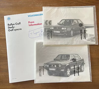 Vw Rallye Golf G60 Mk2 Syncro Golf Country Press Kit Brochure Rare Press Kit • $186.68