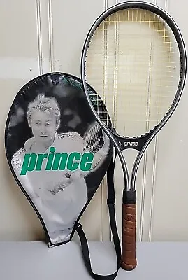 Vintage Prince Magnesium Pro Series Tennis Racket W/Case 4 1/2 #4 • $19.99