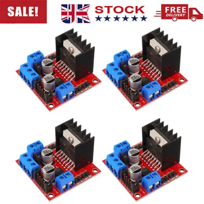 L298N Dual H Bridge DC Stepper Motor Driver Controller Board Arduino ESP32 X 4Pc • £9.79