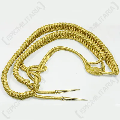 WW2 German Gold Generals Aiguilette - Repro Ceremonial Cord Rope Lanyard Army • $50.95